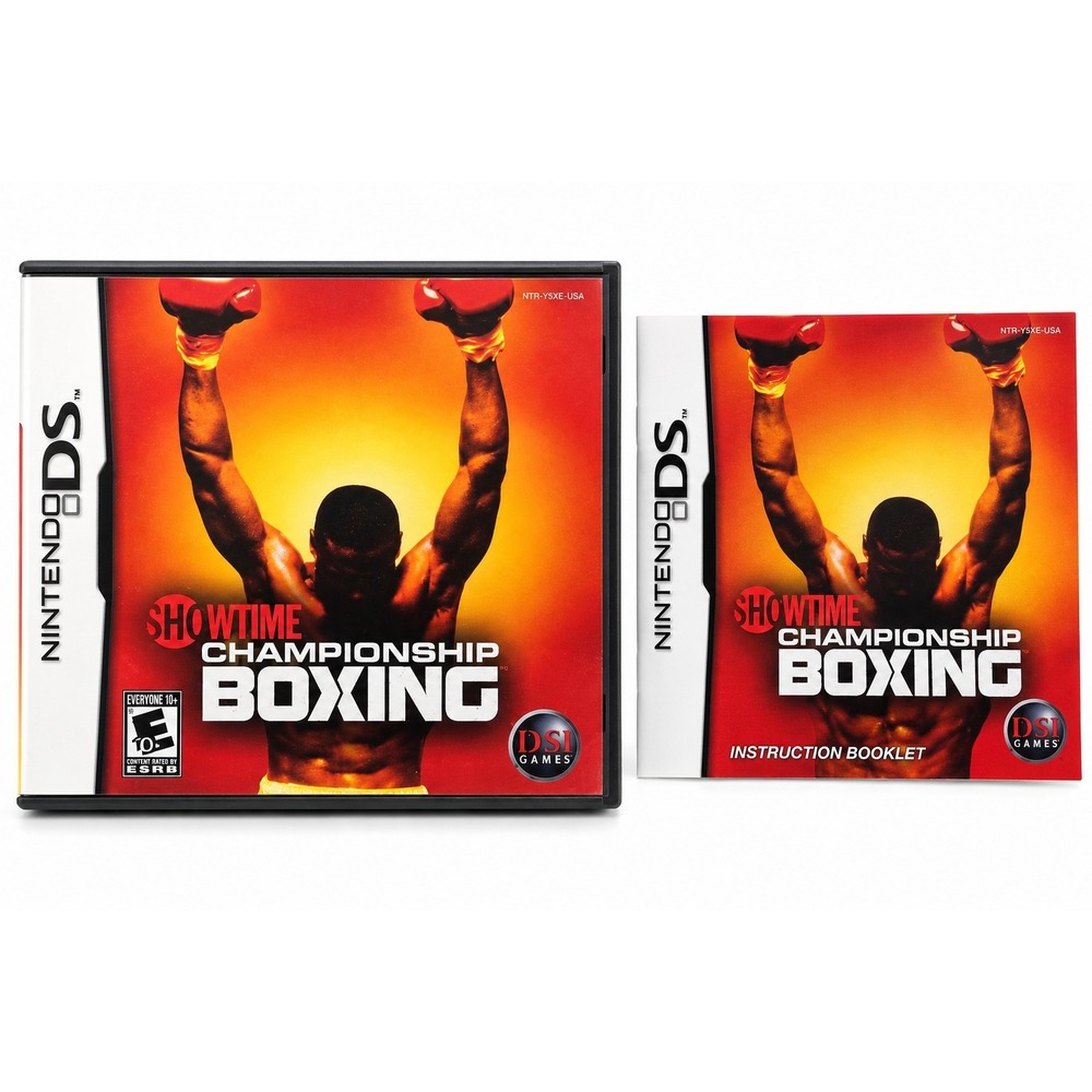 Showtime Championship Boxing Nintendo DS Case Manual Only NO GAME DSi Games 2007